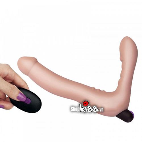 Dương vật 2 đầu LoveToy siêu mềm rung điều khiển xa tuyệt đỉnh
