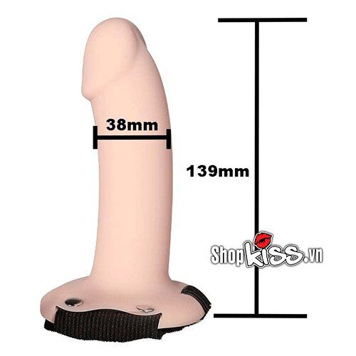 Dương vật giả dây đeo mềm mịn size vừa – Siêu thật, an toàn