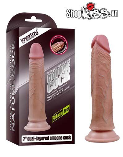 Dương vật gắn tường siêu mềm mại LoveToy DV55G tại tphcm