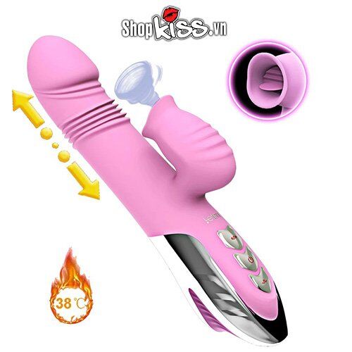  Bỏ sỉ Dương vật giả đa năng rung thụt sưởi ấm – Mút liếm âm vật Leten giá tốt