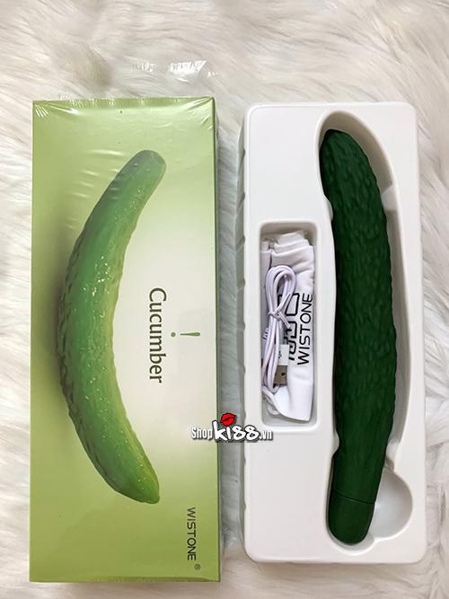 Dương vật giả dưa leo rung Cucuber Wistone êm ái kích thích