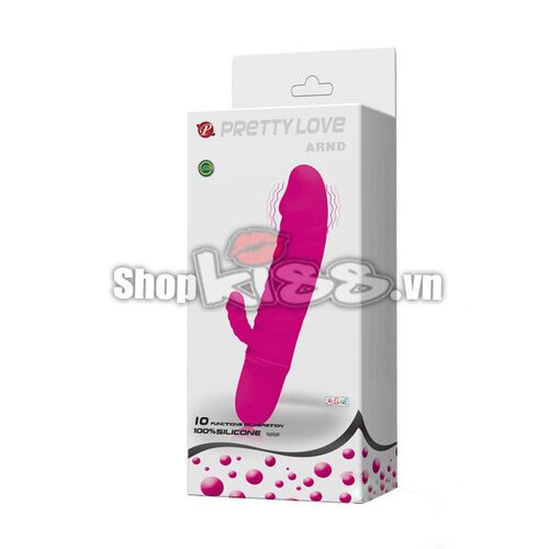 Dương vật giả mini silicon mềm rung mạnh Prettylove ARND kích thích