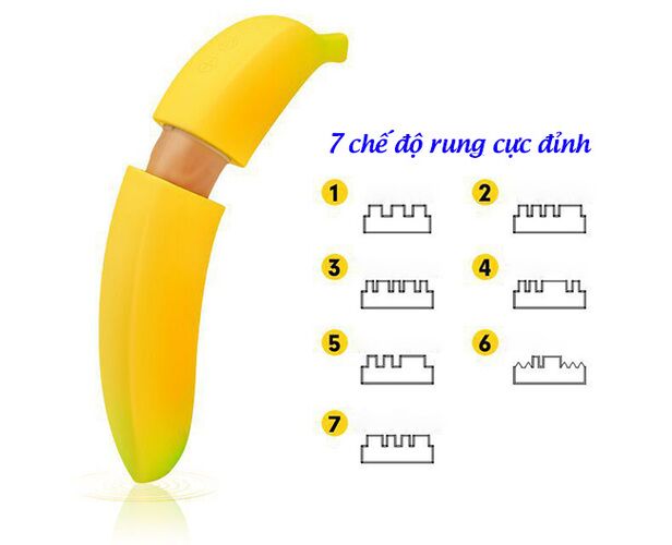 Dương vật giả rung quả chuối Banana Hàng hot độc đáo tiện lợi
