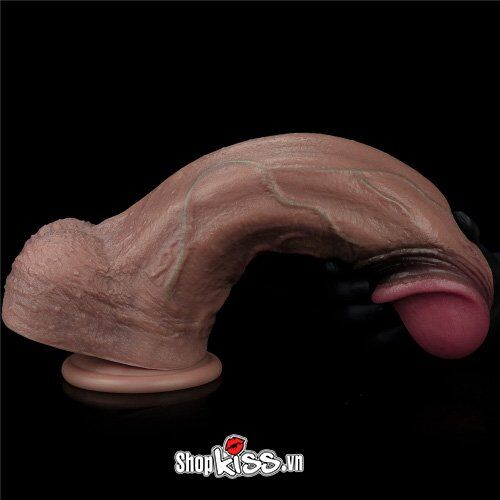 Dương vật giả silicon 2 lớp XXL LoveToy siêu thực kích thích mạnh mẽ
