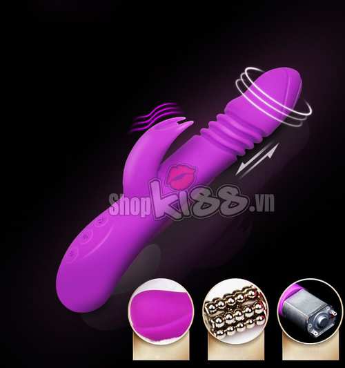 dương vật đa năng ella rung mạnh silicone cao cấp sạc điện