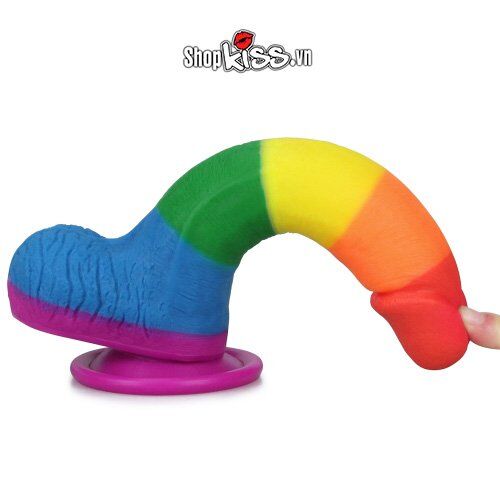 Dương vật giả Lovetoy đa sắc silicone 3 size, tăng khoái cảm