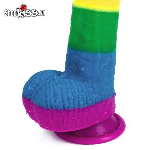 Dương vật giả Lovetoy đa sắc silicone 3 size, tăng khoái cảm