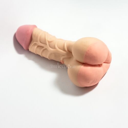 Dương vật giả silicone mềm mịn kèm hậu môn kích thích mạnh