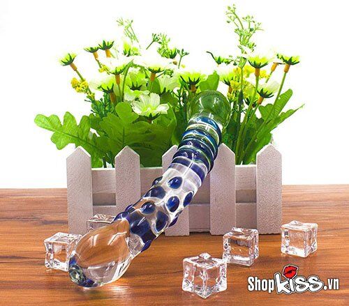 Dương Vật Giả Thủy Tinh Massage Hậu Môn Sung Sướng Cực Phê