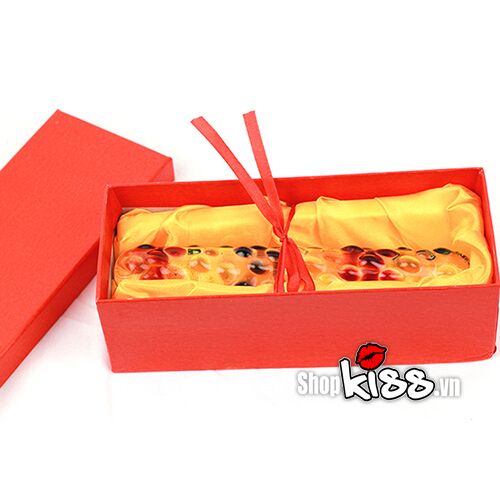 Dương vật thủy tinh pha lê 4 màu sang trọng quà tặng độc đáo