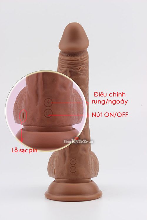 Dương vật rung ngoáy Max Vibro siêu mạnh điều khiển từ xa