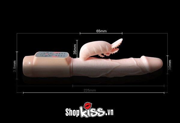 Dương vật rung ngoáy sạc pin tỏa nhiệt tăng khoái cảm