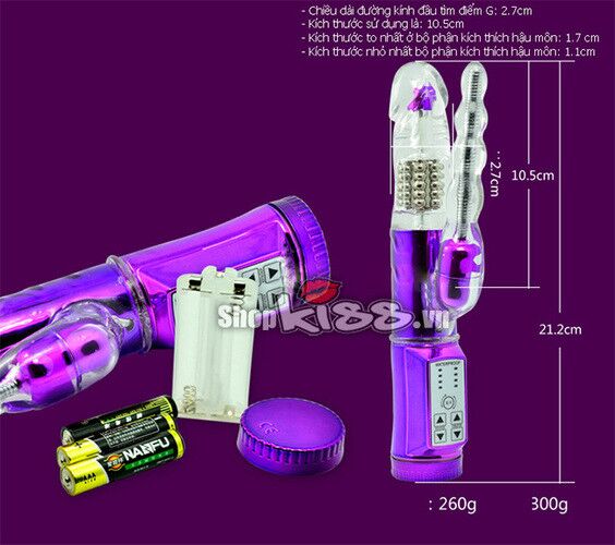 Dương vật rung xoay đa năng kích thích hậu môn tăng khoái cảm