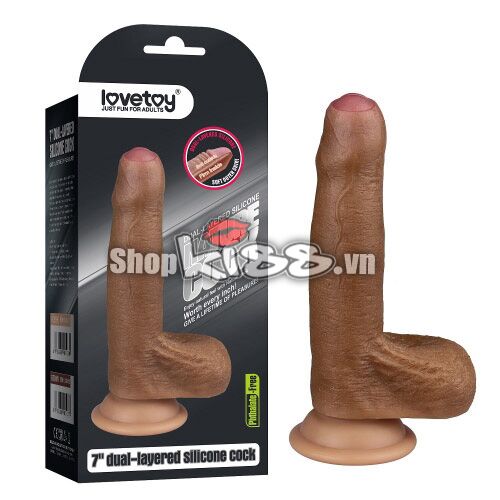 Dương Vật Silicon 2 Lớp Mềm Mịn Y Như Thật - Độ Thật Cao