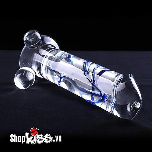 Dương vật thủy tinh gân xanh chất liệu cao cấp kích thích mạnh