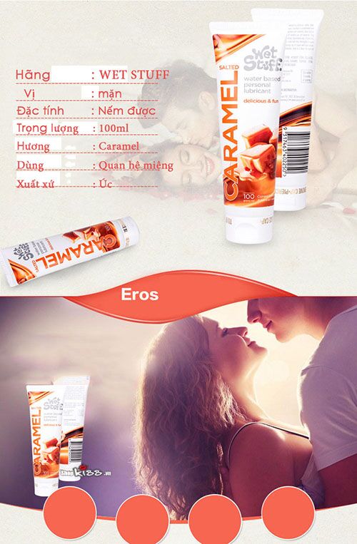 Đánh giá Gel bôi trơn Caramel Salted vị mặn nếm được dùng cho quan hệ miệng giá sỉ