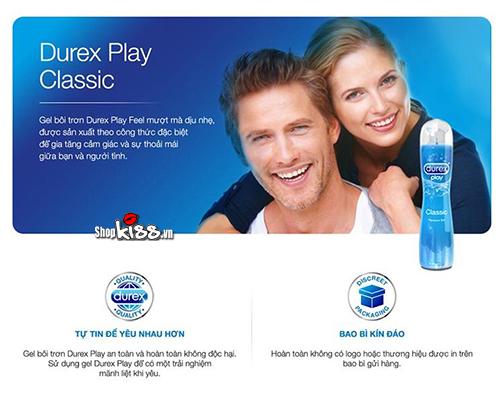 Gel Bôi Trơn Durex Play Classic 100ml Mượt Mà Tăng Khoái Cảm