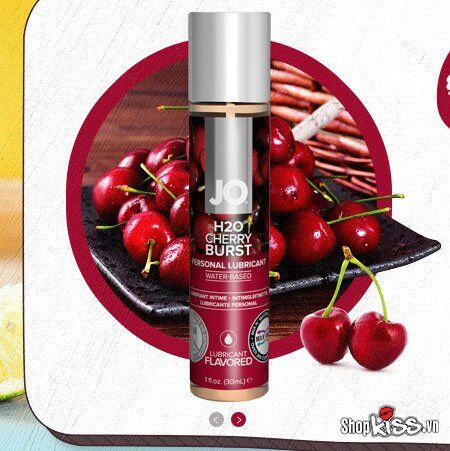 Gel bôi trơn JO H2O Mỹ 30ml thơm Cherry Burst kích thích mạnh
