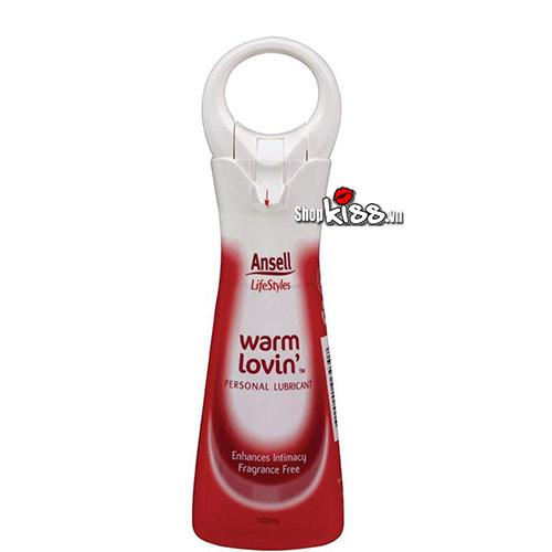 Gel bôi trơn Lifestyle Warm Lovin 100ml Mượt Mà, An Toàn, Dễ Chịu