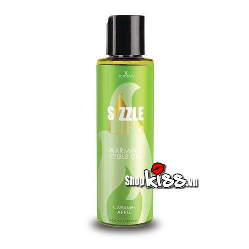 Gel mát xa nóng bỏng Sensuva Sizzle Lips kích thích hương vị