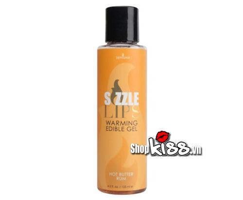 Gel mát xa nóng bỏng Sensuva Sizzle Lips kích thích hương vị