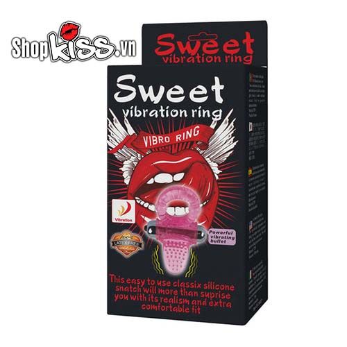 Vòng rung lưỡi liếm Sweet siêu sướng Kích thích điểm G An toàn