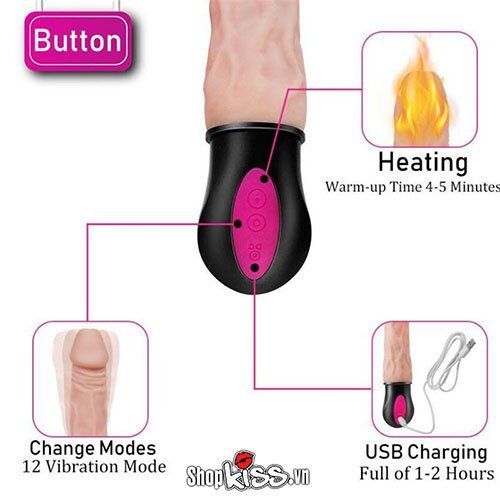 Dương Vật Giả Rung Sưởi Ấm Siêu Mềm Mại - Đa Dạng Mẫu Mã