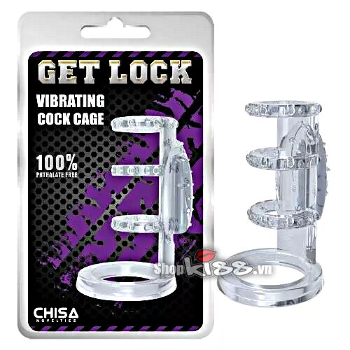 Khúc đôn dương vật ba vòng rung siêu mê Get Lock chất lượng