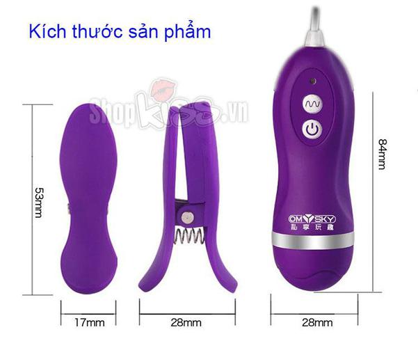 Bộ kẹp vú rung Omysky siêu kích thích bạo dâm tột đỉnh