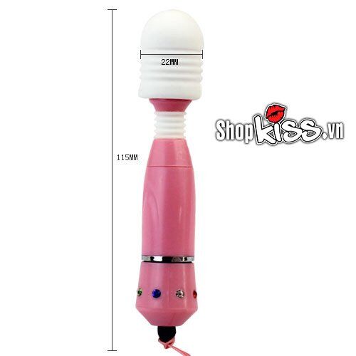 Chày rung mát xa mini 3 đầu siêu phê đầy pin chống nước Nhật Bản