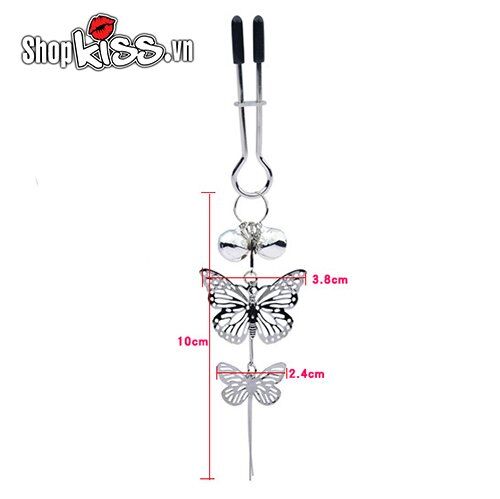 Bộ kẹp vú họa tiết bướm quyến rũ kích thích cảm giác mới