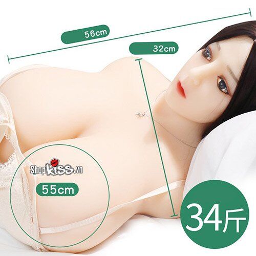 Búp bê tình dục bán thân ngực to mặt đẹp silicone cao cấp