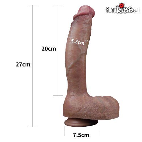 Dương vật giả Lovetoy hít tường to dài mềm dẻo an toàn chất lượng