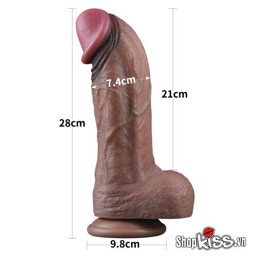 Dương vật giả silicone 2 lớp XXL Lovetoy 11 inch hàng USA siêu to