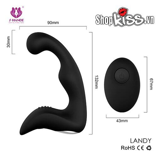Máy massage hậu môn tuyến tiền liệt điều khiển từ xa LANDY rung mạnh