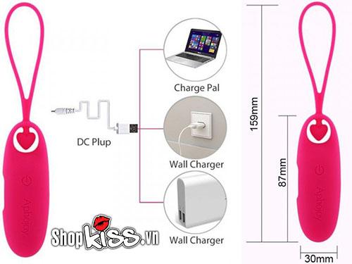 Trứng rung Aphojoy sạc pin 7 chế độ mạnh cơ hội giảm giá