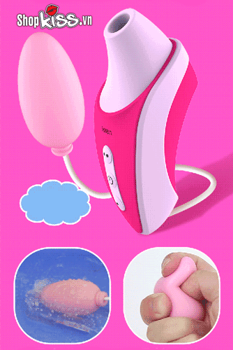 Máy bú mút rung Leten 3 đầu, sextoy kích thích điểm G, trứng rung