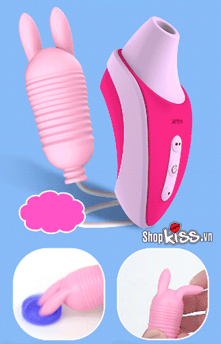 Máy bú mút rung Leten 3 đầu, sextoy kích thích điểm G, trứng rung