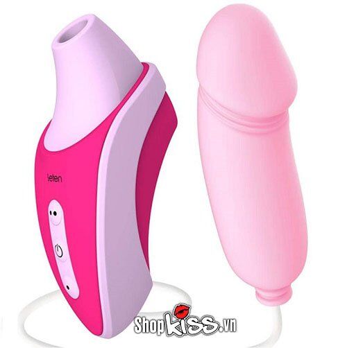 Máy bú mút rung Leten 3 đầu, sextoy kích thích điểm G, trứng rung