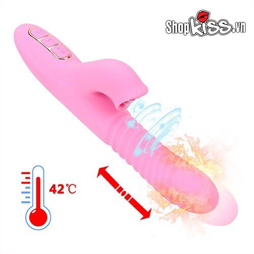 Máy massage điểm G Dibe đa năng rung liếm sưởi ấm kích thích khoái cảm