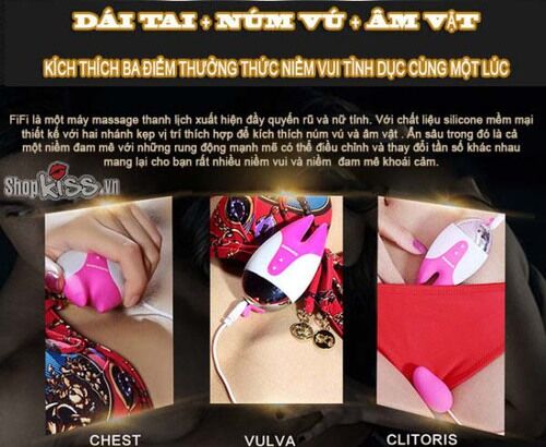 Máy mát xa nhũ hoa Nalone Fifi 2 rung mạnh sành điệu