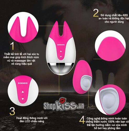 Máy mát xa nhũ hoa Nalone Fifi 2 rung mạnh sành điệu