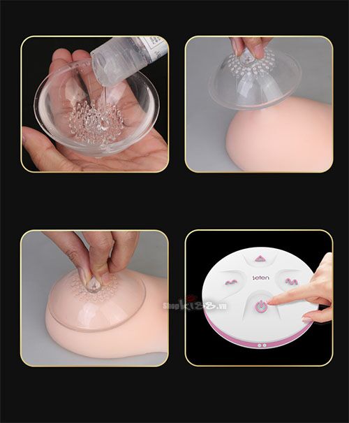 Máy mát xa ngực Mmimi Leten rung kích thích phát triển 6 chế độ