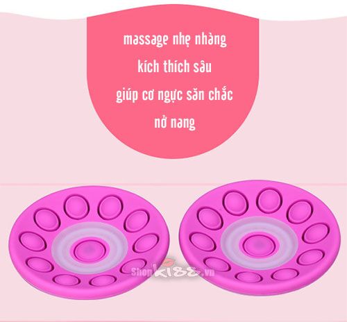 Đĩa Massage Ngực Không Dây Điều Khiển Từ Xa Kích Thích Hưng Phấn