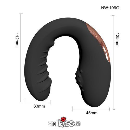 Máy rung hai đầu chữ U massage Faak kích thích điểm G mãnh liệt