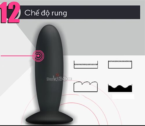 Máy rung đa tần số mini gắn tường Prettylove điều khiển tiện lợi