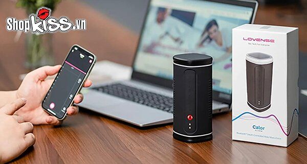 Lovense Calor máy thủ dâm cao cấp nam rung sưởi ấm điều khiển app