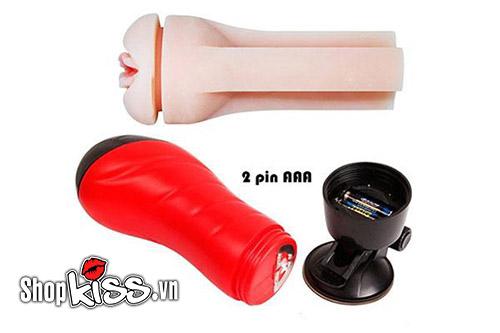 Âm đạo giả Crazy Bull Red Delia 12 chế độ rung mạnh mẽ