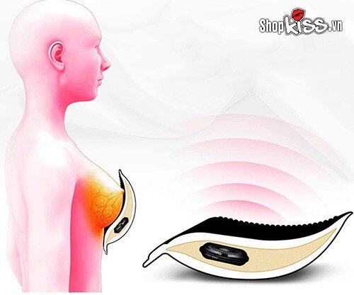 Áo ngực mát xa cao cấp rung êm kích thích phát triển vú