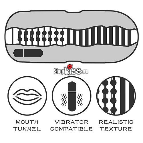 Cốc thủ dâm rung Lovetoy Mouth siêu thực, giá tốt cho nam
